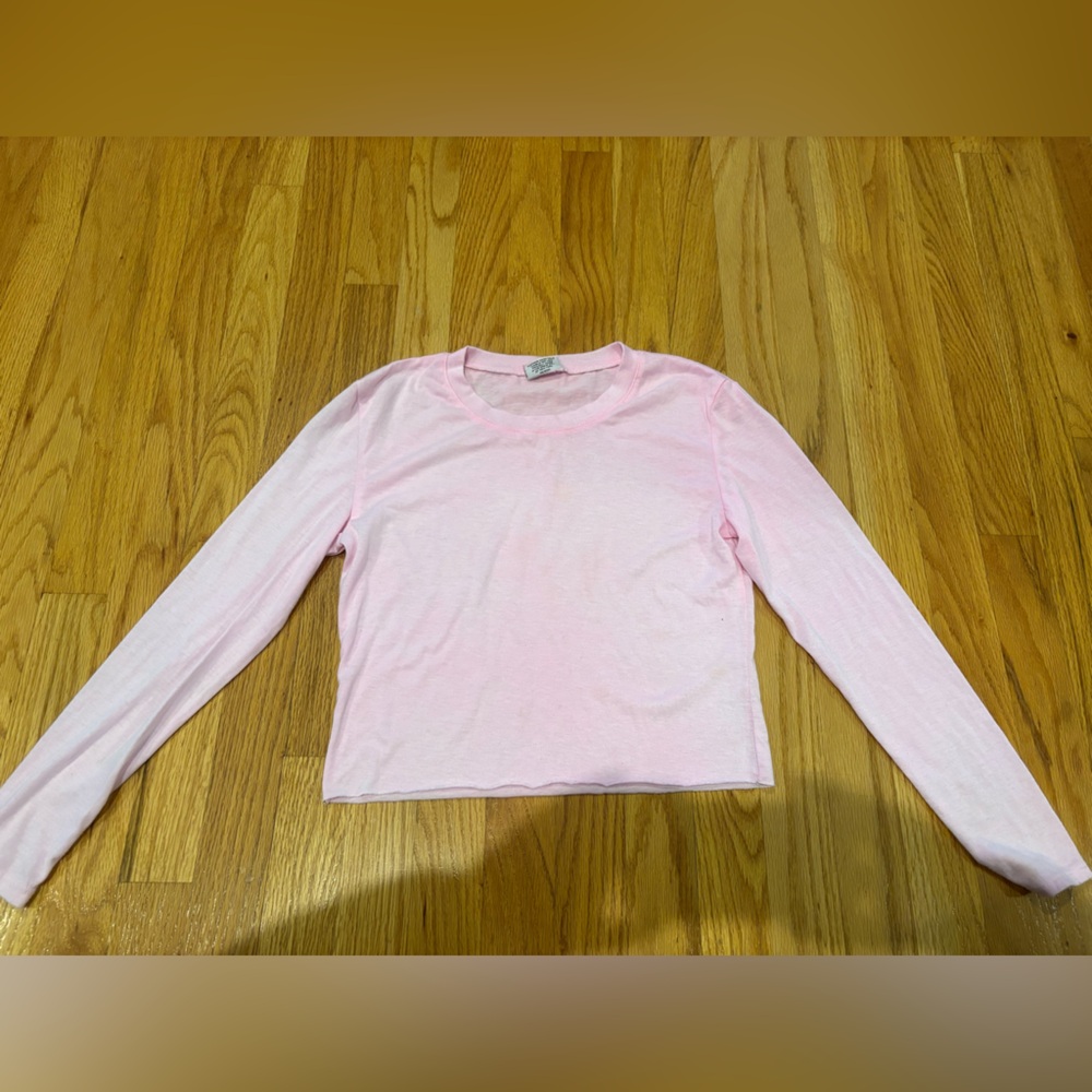 Pink Long Sleeve Kids Shirt